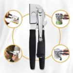 NUFR Crank Can Openers Manual,Heavy Duty Commercial Can Opener with Rubber-coated Long Handles - Image 4