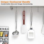 High-Temp Silicone Spatulas, 10'' Commercial Spatula 500°F Heat-Resistant Non-Stick Silicone Scraper, Set of 2 (10-Inch, NSF) - Image 5