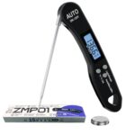 Instant Read Meat Thermometer, 1.2s Fast Read, ±1°F Accuracy, -58°F to 572°F, 4.4" Foldable Probe, 0 °C Calibration, Min/Max (Session), Auto-Rotating Backlit Display, °F/°C, Magnetic Back, Auto-Off - Image 2