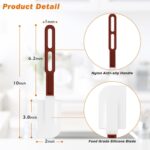 High-Temp Silicone Spatulas, 10'' Commercial Spatula 500°F Heat-Resistant Non-Stick Silicone Scraper, Set of 2 (10-Inch, NSF) - Image 4
