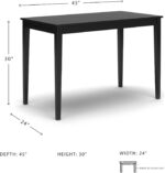 Signature Design by Ashley Kimonte Rectangular Dining Room Table, Black - Image 4