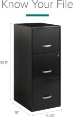 Lorell SOHO 18" 3-Drawer Vertical File - Image 4
