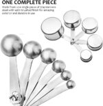 Accmor 11 Piece Stainless Steel Measuring Spoons Cups Set, Premium Stackable Tablespoons Measuring Set for Gift Dry Liquid Ingredients Cooking Baking - Image 7