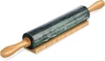 Koville Marble Rolling Pin, Non-Stick Stone Dough Roller, Rolling Pin for Baking,Pasta, Dumpling, Ravioli, Fondant,Pie Crust, Kitchen Baking Pastry Tools - Image 2