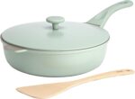 Goodful All-in-One Pan, Multilayer Nonstick, High-Performance Cast Construction, Multipurpose Design Replaces Multiple Pots and Pans, Dishwasher Safe Cookware, 11-Inch, 4.4-Quart Capacity, Sage Green - Image 2