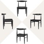 Yaheetech Dining Chairs Set of 6 Mid Century Modern Leather Dining Room Chairs with Armless Backrest & Metal Legs for Kitchen, Living Room, Black - Image 10