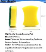 Kitchen Cleaning Sponge,Eco Non-scratch for Dish,Scrub Sponge(Pack of 24) - Image 5