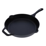 Victoria 12-Inch Cast Iron Skillet, Pre-Seasoned Cast-Iron Frying Pan with Long Handle, Made in Colombia - Image 2