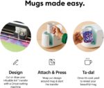 Cricut Blank Mug, Ceramic-Coated, Dishwasher & Microwave Safe, 15 Oz Sublimation Ready Mugs, Ideal for Crafts and Printing, 6 Count, White - Image 4