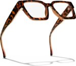 livho Oversized Blue Light Blocking Glasses for Woman and Men - Rectangle Fashion Glasses for Computer, Chic Preppy Frame - Image 8