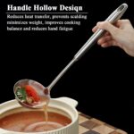 Stainless Steel Soup Ladle – Extra-Deep Large-Capacity Ladle with Long Hollow Handle, Dishwasher Safe, Easy to Clean – Ideal for Soup, Stew, Broth & Sauce - Image 5