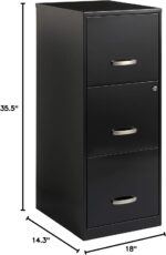 Lorell SOHO 18" 3-Drawer Vertical File - Image 15