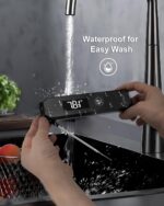 Meat Thermometer Digital 0.5 Sec Instant Read Thermometer, Accurate to ±0.5°F Ultra Fast Digital Food Thermometer for Cooking Outside Grill BBQ, 180° Auto Rotating Display, Waterproof, Auto Wake/Sleep - Image 4