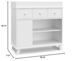 Storkcraft Modern Nursery Changing Table Dresser Combo (White) – GREENGUARD Gold Certified, Dresser for Nursery, Changing Table with Drawers, Removable Changing Table Topper - Image 10