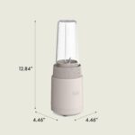 bella 6 Pcs Portable Rocket Blender, Juicer & Smoothie Maker, Press & Twist Design, EverGood™ & BPA Free Dishwasher Safe Parts, 4 Tip Stainless Steel Blade, Cord Wrap, 240 Watt Motor, Oatmilk - Image 10