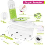 Food Dicer Chopper 5 Blades, Onion Dicer Chopper, Fruit and Veggie and Vegetables Chopper, Food Prep, Light Green - Image 7