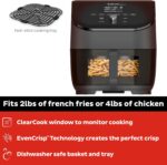 Instant Pot Vortex Plus 6QT ClearCook Air Fryer, Clear Windows, Custom Program Options, 6-in-1 Functions, Crisps, Broils, Roasts, Dehydrates, Bakes, Reheats, from the Makers of Instant Pot, Black - Image 3