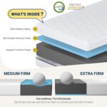 Avenco Queen Size Gel Memory Foam Mattress, 8 Inch, Medium Firm, Blue, CertiPUR-US Certified - Image 3