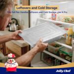 JOLLY CHEF 9x13 Aluminum Pans With Lids (25 Pack)- Disposable Foil Food Containers with Lids for Cooking, Heating, Storing, Prepping Food- Thanksgiving, Christmas, Parties - Image 6