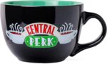 Silver Buffalo FRIENDS Central Perk Black Ceramic Mug Oversized for Coffee, Soup, 24 Ounces - Image 2
