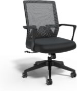 STAPLES Executive Office Chair, Mesh, Ergonomic, Lumbar Support, Black - Image 2