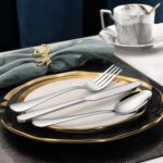 Hiware 24-piece Forks and Spoons Silverware Set, Food Grade Stainless Steel Flatware Cutlery Set for Home, Kitchen and Restaurant, Mirror Polished, Dishwasher Safe - Image 7