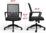 STAPLES Executive Office Chair, Mesh, Ergonomic, Lumbar Support, Black - Image 9