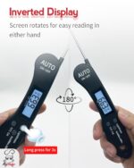 Instant Read Meat Thermometer, 1.2s Fast Read, ±1°F Accuracy, -58°F to 572°F, 4.4" Foldable Probe, 0 °C Calibration, Min/Max (Session), Auto-Rotating Backlit Display, °F/°C, Magnetic Back, Auto-Off - Image 7