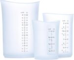 Measuring Cup Silicone Flexible, set of 3, Off-White - Image 2