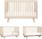 Babyletto Hudson 3-in-1 Convertible Baby Crib - GREENGUARD Gold Certified - Convertible Crib to Toddler Bed and Daybed - Baby Bed with 4 Adjustable Heights - Wooden Crib - Washed Natural - Image 2