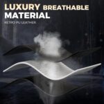 GTPLAYER Big and Tall Gaming Chair for Adults, Ergonomic Office Chair with Footrest, Heavy Duty 350 lbs Capacity, High Back, Premium Leather & Iridescent Trim, ACE-Armor, Black & Red - Image 6