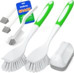 Holikme 6Pack Kitchen Cleaning Brush, Green - Image 2