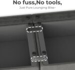 CHITA Sectional Sofa Set, Comfty Cloud Couch, FSC Certified Deep Seat Sectional Couch for Lving Room, 112 inch Width, 3 Seat Modern Modular Sofa, Linen - Image 6