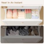 Criusia Drawer Organizer Clothes, 14 Pack Dresser Organizer for Baby Clothes, Underwear, Sock- Foldable Closet Organization and Storage Dividers Bins for Nursery, Bedroom and Dorm (Beige) - Image 10