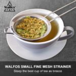 Walfos Fine Mesh Strainers Set, Premium Stainless Steel Colanders and Sifters, with Reinforced Frame Sturdy Handle, Perfect for Sift, Strain, Drain Rinse Vegetables, Pastas Tea - 3 Sizes - Image 8