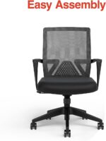 STAPLES Executive Office Chair, Mesh, Ergonomic, Lumbar Support, Black - Image 7