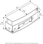 Furinno JAYA Large Entertainment Stand for TV Up to 55 Inch, French Oak Grey/Black - Image 10