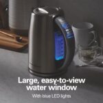 Hamilton Beach 1.7 Liter Temperature Control Electric Kettle, Water Boiler & Heater, Fast Boiling 1500 Watts, BPA Free, Cordless, Auto-Shutoff and Boil-Dry Protection, Stainless Steel (41020R) - Image 9