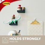 Command Display Ledges, Holds up to 2 lb, Slate, 2 Ledges with 8 Medium Strips, Damage-Free Hanging Floating Shelf with Adhesive Strips, Personalize Living Room, Bedroom, Kids Room or Office - Image 6