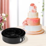 Springform Pan Set of 4, 4/7/9/10inch Cake Pan, Non-Stick Leak-Proof with Removable Bottom, Cheesecake Pan for Baking, Black - Image 7