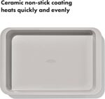 OXO Good Grips Non-Stick Pro Ceramic Coated Metal Bakeware 9” x 13” Cake Pan – Biscuit - Image 4