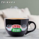 Silver Buffalo FRIENDS Central Perk Black Ceramic Mug Oversized for Coffee, Soup, 24 Ounces - Image 7