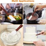 High-Temp Silicone Spatulas, 10'' Commercial Spatula 500°F Heat-Resistant Non-Stick Silicone Scraper, Set of 2 (10-Inch, NSF) - Image 8