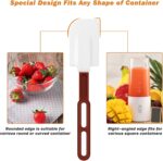 High-Temp Silicone Spatulas, 10'' Commercial Spatula 500°F Heat-Resistant Non-Stick Silicone Scraper, Set of 2 (10-Inch, NSF) - Image 7