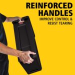 Rubbermaid Commercial Products Slim Jim Plastic Rectangular Trash/Garbage Can With Venting Channels, 23 Gal, Black, for Kitchen/Office/Workspace - Image 6