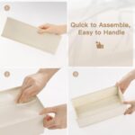 Criusia Drawer Organizer Clothes, 14 Pack Dresser Organizer for Baby Clothes, Underwear, Sock- Foldable Closet Organization and Storage Dividers Bins for Nursery, Bedroom and Dorm (Beige) - Image 9