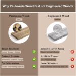 Love-KANKEI Floating Shelves Wall Mounted Set of 2, 17 Inch Rustic Wood Wall Shelves for Storage, Bedroom Living Room Bathroom Kitchen Office and More White - Image 8