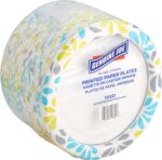 Genuine Joe Printed Paper Plates, 7" (Pack of 125) - Image 2