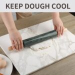 Koville Marble Rolling Pin, Non-Stick Stone Dough Roller, Rolling Pin for Baking,Pasta, Dumpling, Ravioli, Fondant,Pie Crust, Kitchen Baking Pastry Tools - Image 7