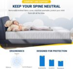 Avenco Queen Size Gel Memory Foam Mattress, 8 Inch, Medium Firm, Blue, CertiPUR-US Certified - Image 5